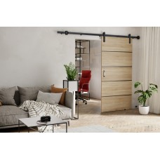 Bīdāmās istabas durvis LORNI PLUS - Loft, gaišais ozols